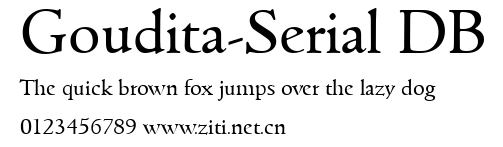 Goudita-Serial DB.ttf字體轉換器圖片