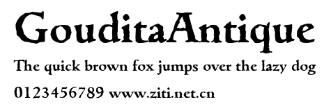 GouditaAntique.ttf字體轉換器圖片