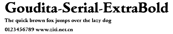 Goudita-Serial-ExtraBold.ttf字體轉換器圖片
