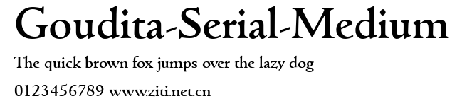 Goudita-Serial-Medium.ttf字體轉換器圖片