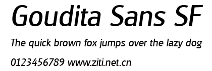 Goudita Sans SF.ttf字體轉換器圖片