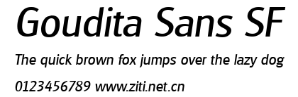 Goudita Sans SF.ttf字體轉換器圖片