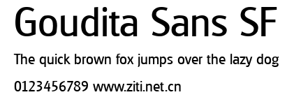 Goudita Sans SF.ttf字體轉換器圖片