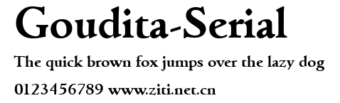 Goudita-Serial.ttf字體轉換器圖片