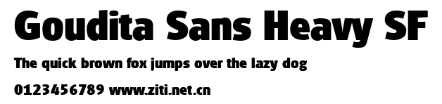 Goudita Sans Heavy SF.ttf字體轉換器圖片