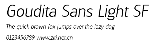Goudita Sans Light SF.ttf字體轉換器圖片