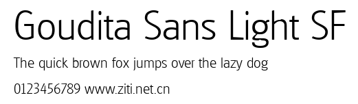 Goudita Sans Light SF.ttf字體轉換器圖片