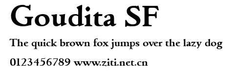 Goudita SF.ttf字體轉換器圖片