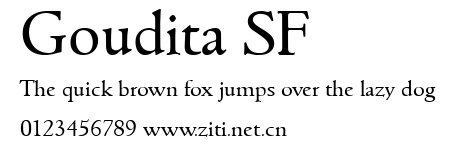 Goudita SF.ttf字體轉換器圖片