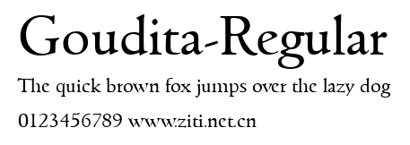 Goudita-Regular.ttf字體轉換器圖片