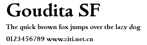 Goudita SF.ttf字體轉換器圖片