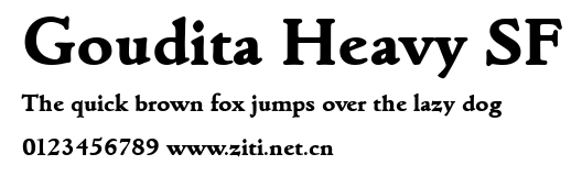 Goudita Heavy SF.ttf字體轉換器圖片