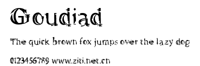 Goudiad.ttf字體轉換器圖片