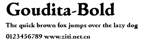 Goudita-Bold.ttf字體轉換器圖片