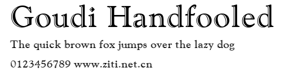 Goudi Handfooled.ttf字體轉換器圖片