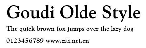 Goudi Olde Style.ttf字體轉換器圖片