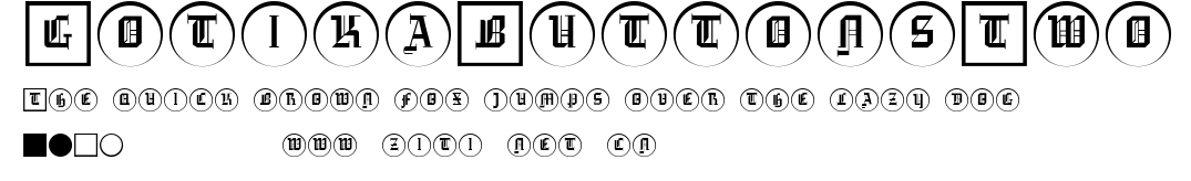 GotikaButtonsTwo.ttf字體轉換器圖片