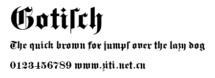 Gotisch.ttf字體轉換器圖片