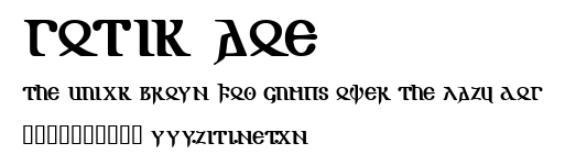 Gotik AOE.ttf字體轉換器圖片
