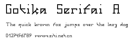 Gotika Serifai A.ttf字體轉換器圖片