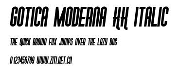Gotica Moderna KK Italic.ttf字體轉換器圖片
