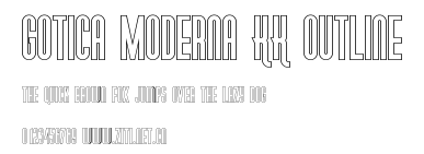 Gotica Moderna KK Outline.ttf字體轉換器圖片