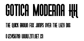 Gotica Moderna KK.ttf字體轉換器圖片