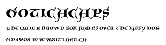 GoticaCaps.ttf字體轉換器圖片