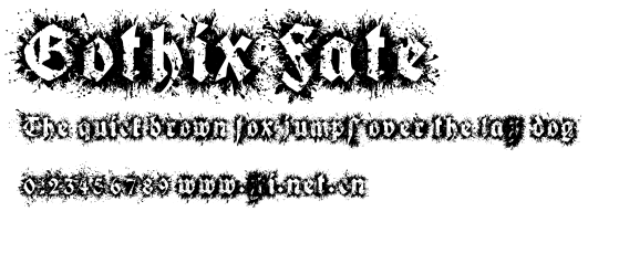 Gothix Fate.ttf字體轉換器圖片