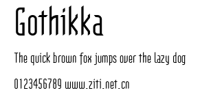 Gothikka.ttf字體轉換器圖片