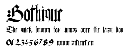 Gothique.ttf字體轉換器圖片