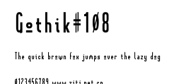 Gothik#108.ttf字體轉換器圖片