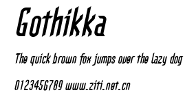 Gothikka.ttf字體轉換器圖片