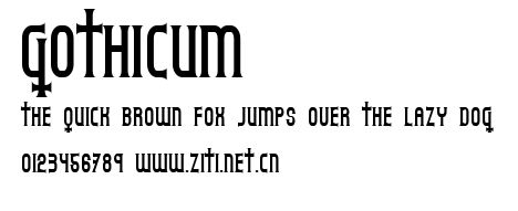 Gothicum.ttf字體轉換器圖片