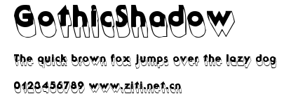 GothicShadow.ttf字體轉換器圖片