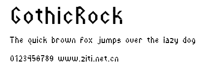 GothicRock.ttf字體轉換器圖片