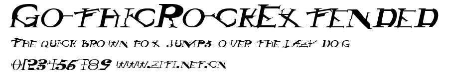 GothicRockExtended.ttf字體轉換器圖片