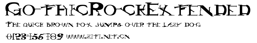 GothicRockExtended.ttf字體轉換器圖片