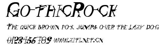 GothicRock.ttf字體轉換器圖片