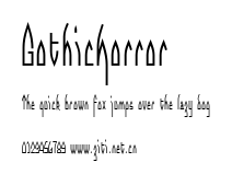 GothicHorror.ttf字體轉換器圖片