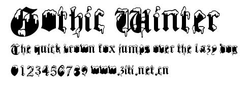 Gothic Winter.ttf字體轉換器圖片