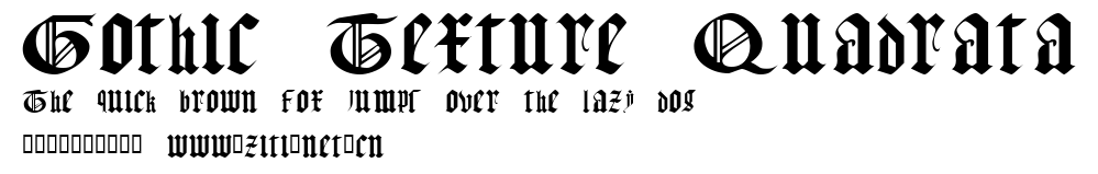 Gothic Texture Quadrata.ttf字體轉換器圖片
