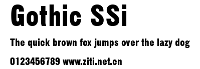 Gothic SSi.ttf字體轉換器圖片