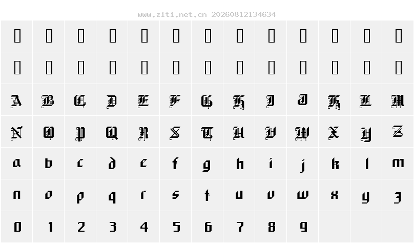 字符映射圖