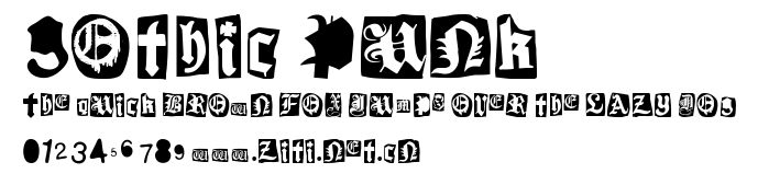 Gothic Punk.ttf字體轉換器圖片