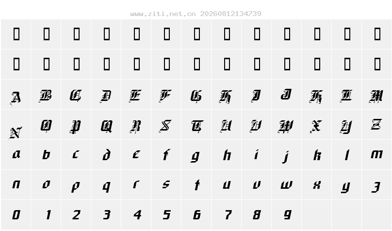 字符映射圖