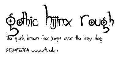 Gothic Hijinx Rough.ttf字體轉換器圖片
