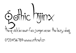 Gothic Hijinx.ttf字體轉換器圖片