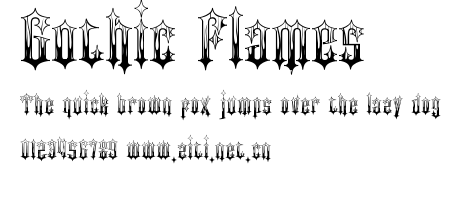 Gothic Flames.ttf字體轉換器圖片