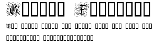 Gothic Flourish.ttf字體轉換器圖片